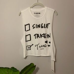 The Laundry Room Taken Tacos Muscle Crop Tank